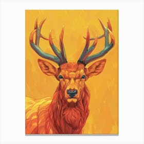 Elk Illustration 5 Canvas Print