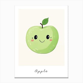 Friendly Kids Apple 3 Poster Canvas Print