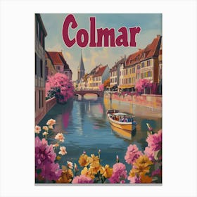 Aihrgdesign A Mid Century Modern Travel Poster For Colmar Sho Beec615a 99f1 4440 9bbe 5ae7fa161e1f 0 Canvas Print