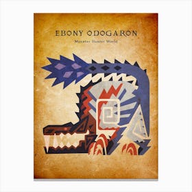 Ebony Odogaron Vintage Canvas Print