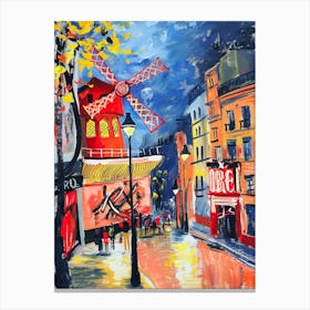 Paris Street Scene Canvas Print