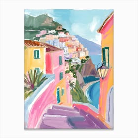 Amalfi Coast La Dolce Vita Poster 9 Canvas Print