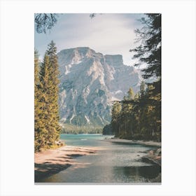 Summer Mountain Lake Canvas Print