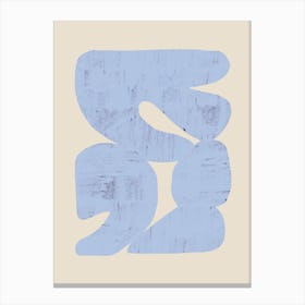 Bold Shapes 2 Blue Canvas Print