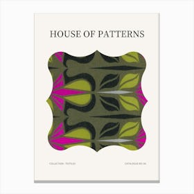 Textile Pattern Poster 4 Canvas Print