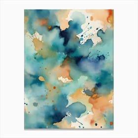 Watercolor Splashes 2 Canvas Print