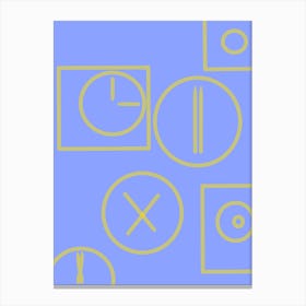 Clocks And Symbols Canvas Print