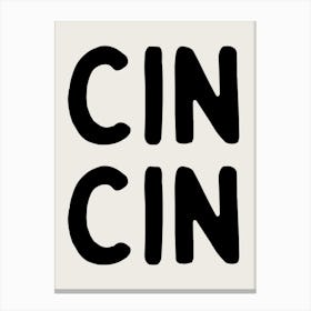 Cin Cin Retro Bar Cart Kitchen Vintage 4 Canvas Print