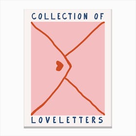 Collection Of Love Letters Canvas Print
