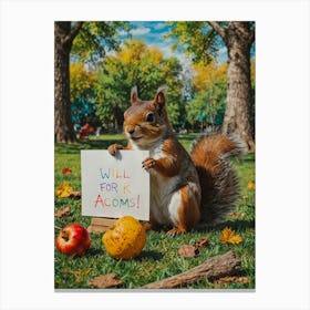 Will For Acorns Canvas Print