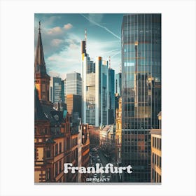 Frankfurt Germany Urban Travel Art Canvas Print