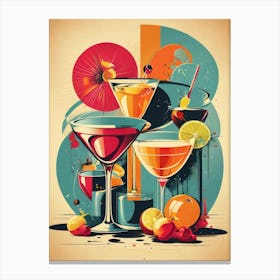 Cocktail Art Canvas Print