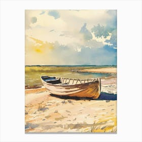 Boat On The Beach 1 Canvas Print