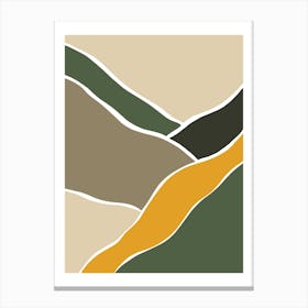 Wild Collection Rocky Roads Abstract Canvas Print