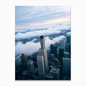 A Bird's-Eye View of the Windy City Canvas Print