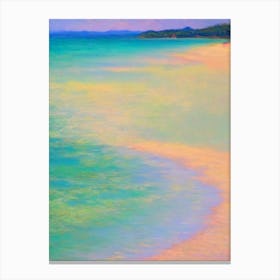 Yalong Bay Beach Hainan Island China Monet Style Canvas Print