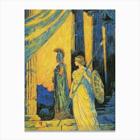 Aphrodite And Adonis Canvas Print