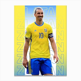 Swedish Soccer Player Canvas Print