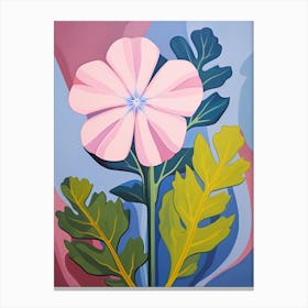 Phlox 2 Hilma Af Klint Inspired Pastel Flower Painting Canvas Print