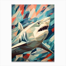 Shark In The Style Of Matisse Abstract 2 Canvas Print