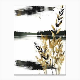 Gold And Black Canvas Print 42 Canvas Print