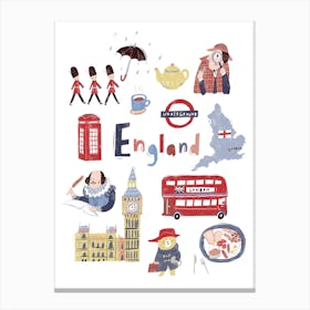 Travel England Canvas Print