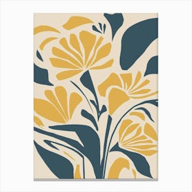 matisse inpired floral art print Canvas Print