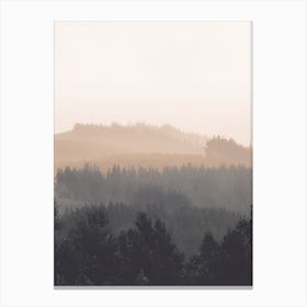 Gradient Forest Hills Canvas Print