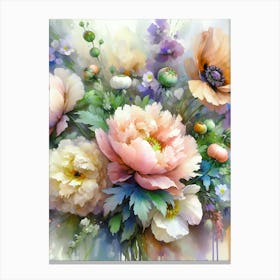 Spring Bouquet Floral Canvas Print