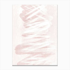 Abstract Pink Waves One Canvas Print