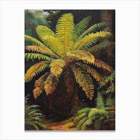 Australian Tree Fern Painting 1 Canvas Print