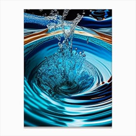 Water As A Symbol Of Life & Purification Waterscape Pop Art Photography 1 Canvas Print