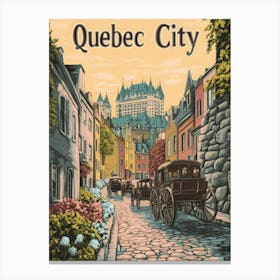 Aihrgdesign A Classic 1960s Travel Poster For Quebec City Sho Ce2ced45 Fb81 46c1 98e2 C8cc01e8a36a 3 Canvas Print