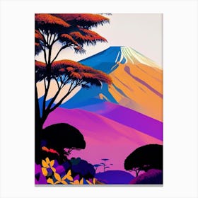 Mount Kilimanjaro National Park Tanzania Pop MatisseII Canvas Print
