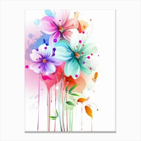 Colorful Flowers 13 Canvas Print