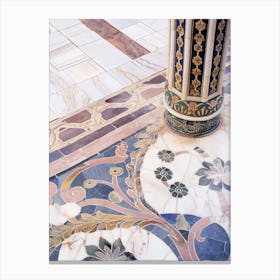 Tiles and Column Canvas Print