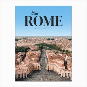 Rome Capital Of Italy Canvas Print