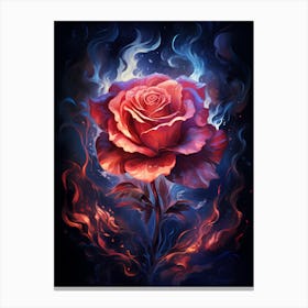 Fire Rose 1 Canvas Print