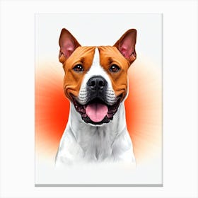 American Staffordshire Terrier Illustration dog Canvas Print