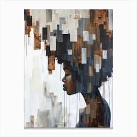 'Afro Head' Canvas Print