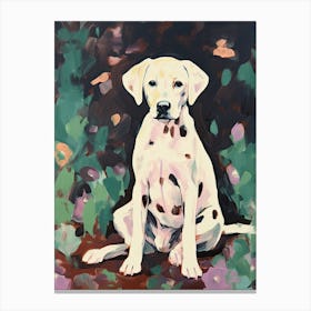 A Dalmatian Dog Painting, Impressionist 1 Canvas Print