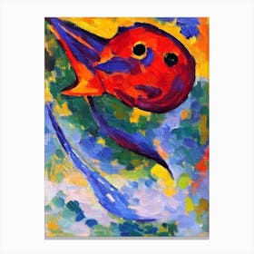 Anglerfish Matisse Inspired Canvas Print