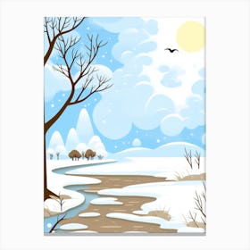 Winter Landscape 3 Canvas Print