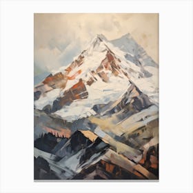 Monte Rosa Switzerland Italy 1 Mountain Painting Canvas Print