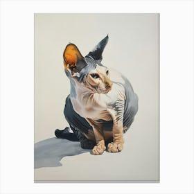 Sphynx Cat Painting 2 Canvas Print