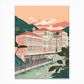 Hong Kong Travel Illustration 4 Canvas Print