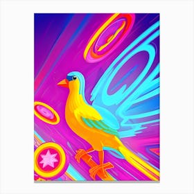 Psychedelic Bird-Reimagined Canvas Print