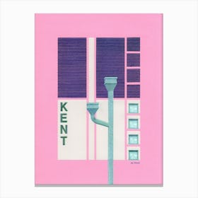 Kent Abstract Architecture Collage Canvas Print