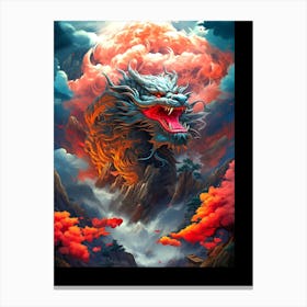 Dragon In The Sky 8 Canvas Print