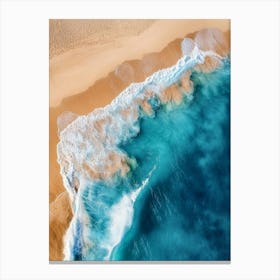 Aerial View Of A Beach 22 Canvas Print